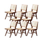 Solid Wood Dining Chairs Modern Style Open Back Home Dining Chairs Dark Brown 8 Piece Set Clearhalo 'Dining Chairs' 'Dining Tables & Seating' 'dining_chair' 'furn' 'furn_dining_chair' 'Furniture' 'Kitchen & Dining Furniture' 7875064