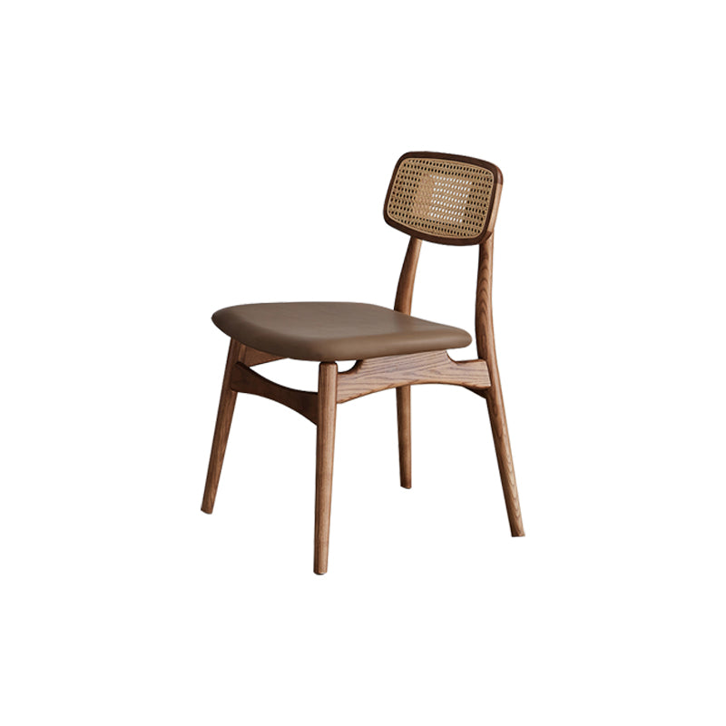 Solid Wood Dining Chairs Modern Style Open Back Home Dining Chairs Brown 1 Piece Clearhalo 'Dining Chairs' 'Dining Tables & Seating' 'dining_chair' 'furn' 'furn_dining_chair' 'Furniture' 'Kitchen & Dining Furniture' 7875065