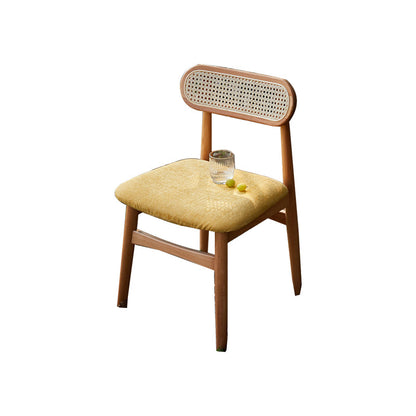 Solid Wood Dining Chairs Modern Style Open Back Home Dining Chairs Cherry Wood 1 Piece Clearhalo 'Dining Chairs' 'Dining Tables & Seating' 'dining_chair' 'furn' 'furn_dining_chair' 'Furniture' 'Kitchen & Dining Furniture' 7875070