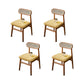 Solid Wood Dining Chairs Modern Style Open Back Home Dining Chairs Cherry Wood 4 Piece Set Clearhalo 'Dining Chairs' 'Dining Tables & Seating' 'dining_chair' 'furn' 'furn_dining_chair' 'Furniture' 'Kitchen & Dining Furniture' 7875072
