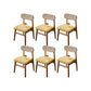 Solid Wood Dining Chairs Modern Style Open Back Home Dining Chairs Cherry Wood 6 Piece Set Clearhalo 'Dining Chairs' 'Dining Tables & Seating' 'dining_chair' 'furn' 'furn_dining_chair' 'Furniture' 'Kitchen & Dining Furniture' 7875073