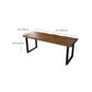 Rectangular Shaped Office Writing Desk Pine with 2 Legs in Brown Clearhalo 'furn' 'furn_office_desk' 'Furniture' 'Office Desks' 'Office Furniture' 'office_desk' 7876449