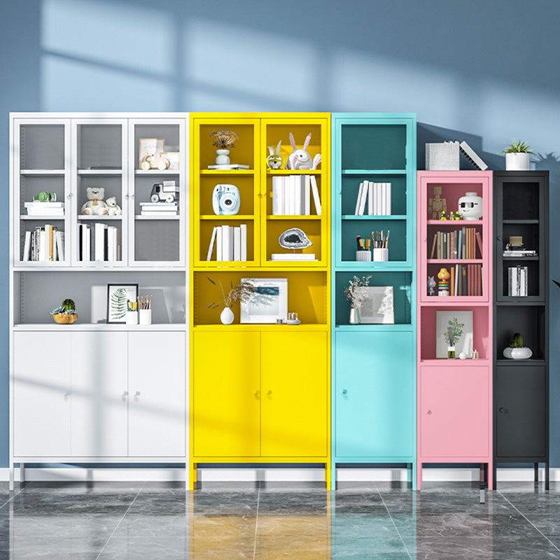 Modern Minimalist Metal Floor Display Stand, Bookshelf in Any Room Clearhalo 'Bookcases' 'furn' 'furn_bookcases' 'Furniture' 'Office Furniture' 7876461