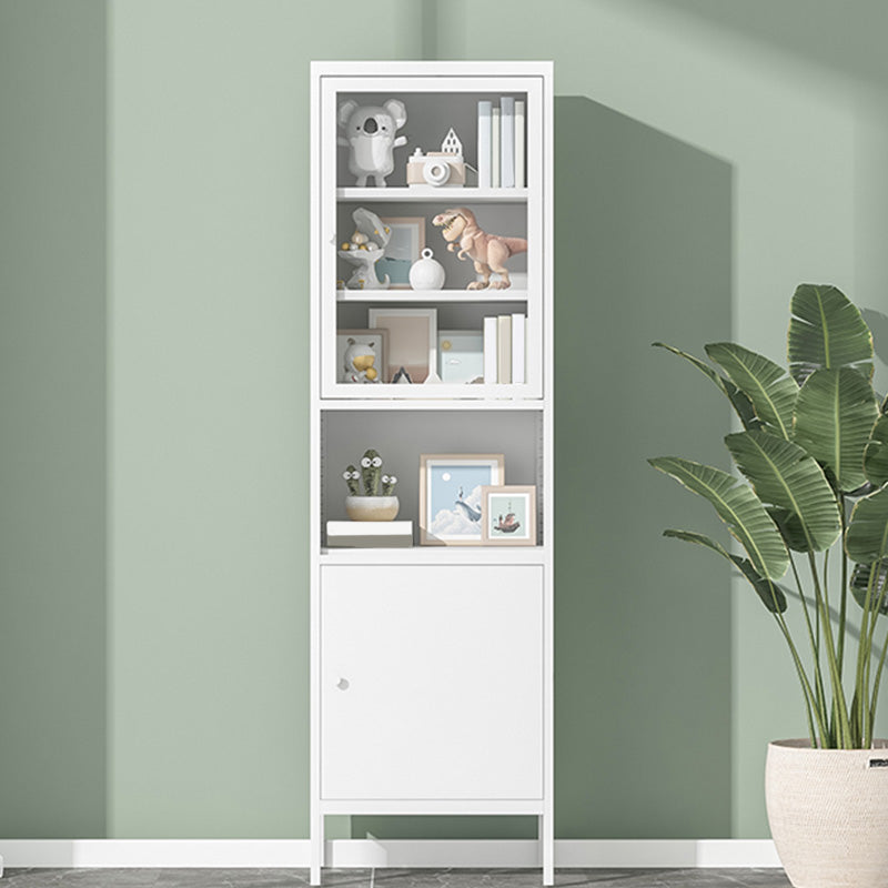 Modern Minimalist Metal Floor Display Stand, Bookshelf in Any Room Clearhalo 'Bookcases' 'furn' 'furn_bookcases' 'Furniture' 'Office Furniture' 7876464