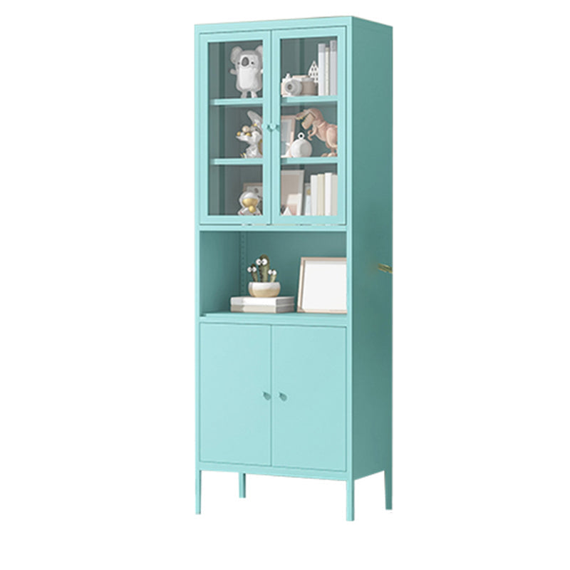 Modern Minimalist Metal Floor Display Stand, Bookshelf in Any Room Clearhalo 'Bookcases' 'furn' 'furn_bookcases' 'Furniture' 'Office Furniture' 7876465