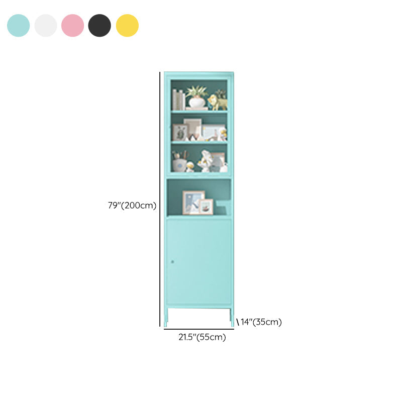 Modern Minimalist Metal Floor Display Stand, Bookshelf in Any Room Clearhalo 'Bookcases' 'furn' 'furn_bookcases' 'Furniture' 'Office Furniture' 7876487