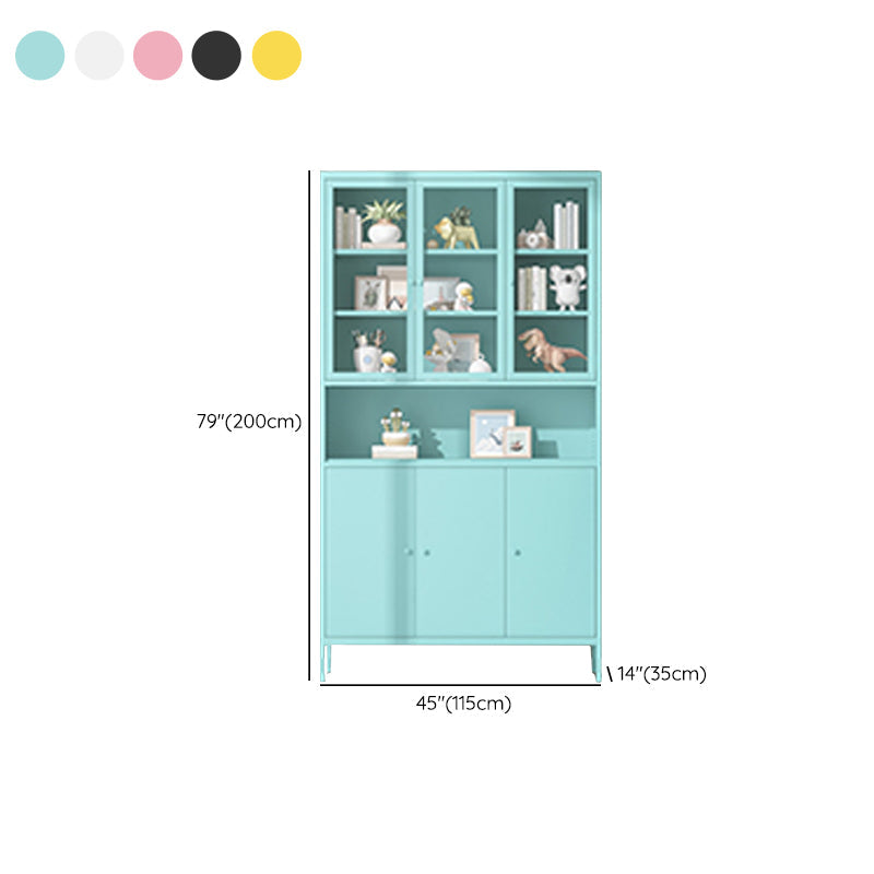 Modern Minimalist Metal Floor Display Stand, Bookshelf in Any Room Clearhalo 'Bookcases' 'furn' 'furn_bookcases' 'Furniture' 'Office Furniture' 7876489