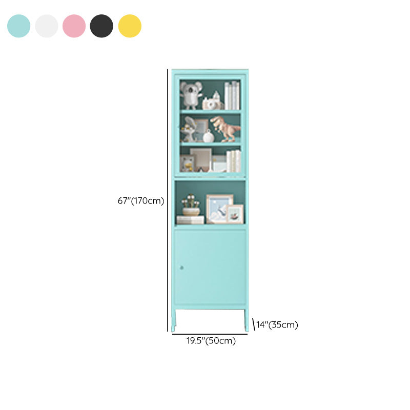 Modern Minimalist Metal Floor Display Stand, Bookshelf in Any Room Clearhalo 'Bookcases' 'furn' 'furn_bookcases' 'Furniture' 'Office Furniture' 7876493