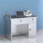 Rectangular Shaped Office Writing Desk Stainless Steel with 2/3/5/7 Drawers
