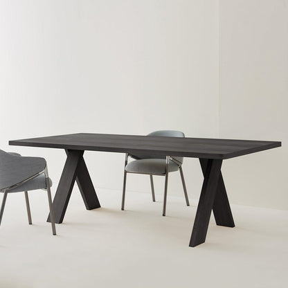 Rectangular Shaped Office Writing Desk with Wooden Legs in Black/Natural Black Clearhalo 'furn' 'furn_office_desk' 'Furniture' 'Office Desks' 'Office Furniture' 'office_desk' 7880894