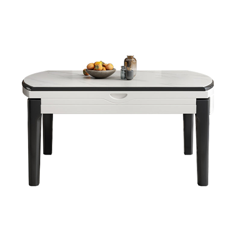 Modern Uitbreidbare ronde eettafel met dubbele druppelblad voor eetkamer