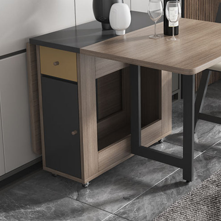 1/3/5 pezzi Forma rettangolare sedia da pranzo contemporanea e set da tavolo