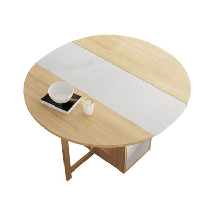 1/3/9 pezzi tavolo da pranzo a forma tondo in legno e set di sedie