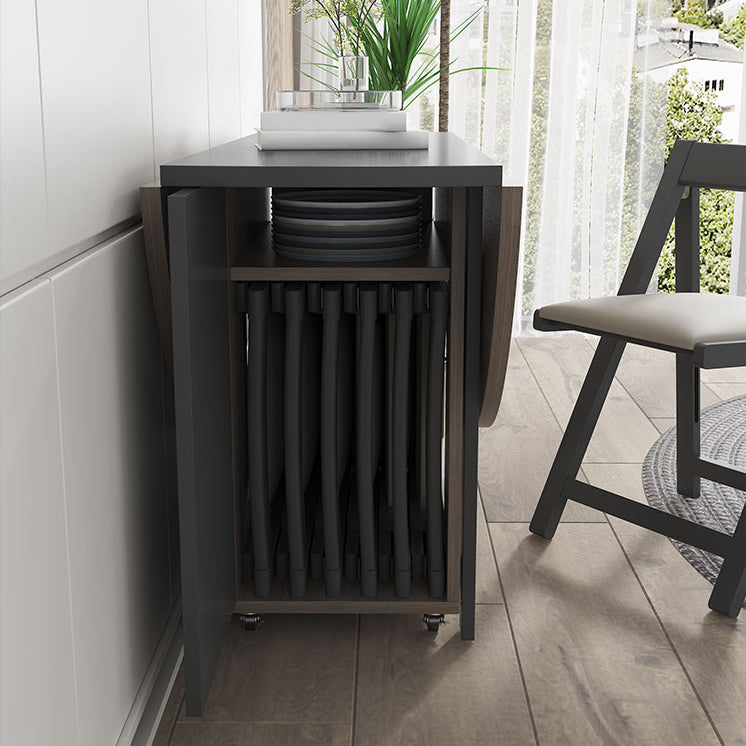 1/3/9 pezzi tavolo da pranzo a forma tondo in legno e set di sedie