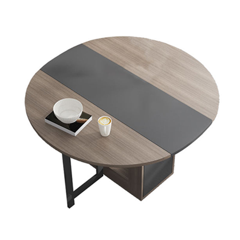 1/3/9 pezzi tavolo da pranzo a forma tondo in legno e set di sedie