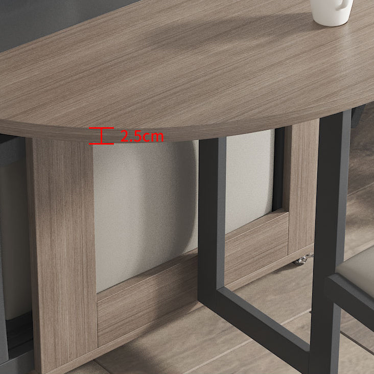 1/3/9 pezzi tavolo da pranzo a forma tondo in legno e set di sedie