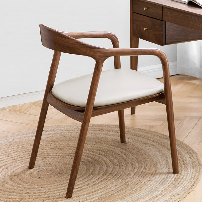 Contemporary Wood Dining Open Back Arm Chair(Set of 1/2/4/6/8) Clearhalo 'Dining Chairs' 'Dining Tables & Seating' 'dining_chair' 'furn' 'furn_dining_chair' 'Furniture' 'Kitchen & Dining Furniture' 7883405