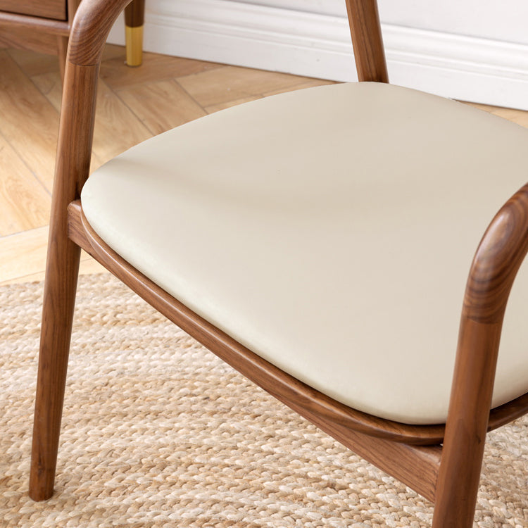 Contemporary Wood Dining Open Back Arm Chair(Set of 1/2/4/6/8) Clearhalo 'Dining Chairs' 'Dining Tables & Seating' 'dining_chair' 'furn' 'furn_dining_chair' 'Furniture' 'Kitchen & Dining Furniture' 7883417