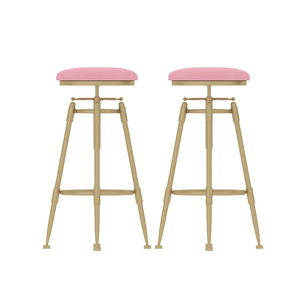 Eigentijdse verstelbare hoogte zwenk ronde barkruk met voetsteun