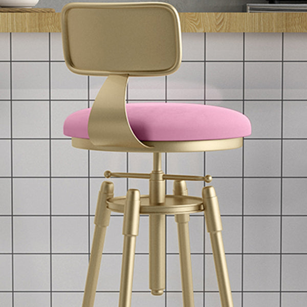 Eigentijdse verstelbare hoogte zwenk ronde barkruk met voetsteun