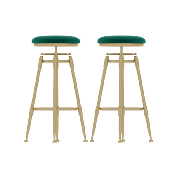 Eigentijdse verstelbare hoogte zwenk ronde barkruk met voetsteun