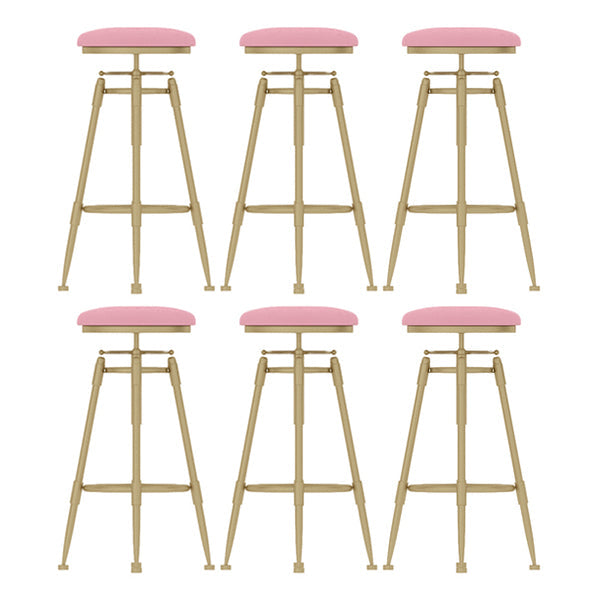 Eigentijdse verstelbare hoogte zwenk ronde barkruk met voetsteun