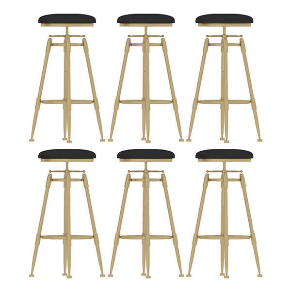 Eigentijdse verstelbare hoogte zwenk ronde barkruk met voetsteun