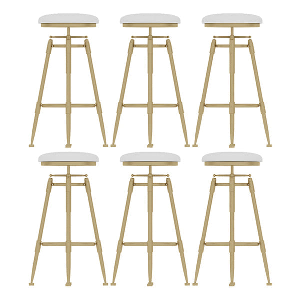 Eigentijdse verstelbare hoogte zwenk ronde barkruk met voetsteun