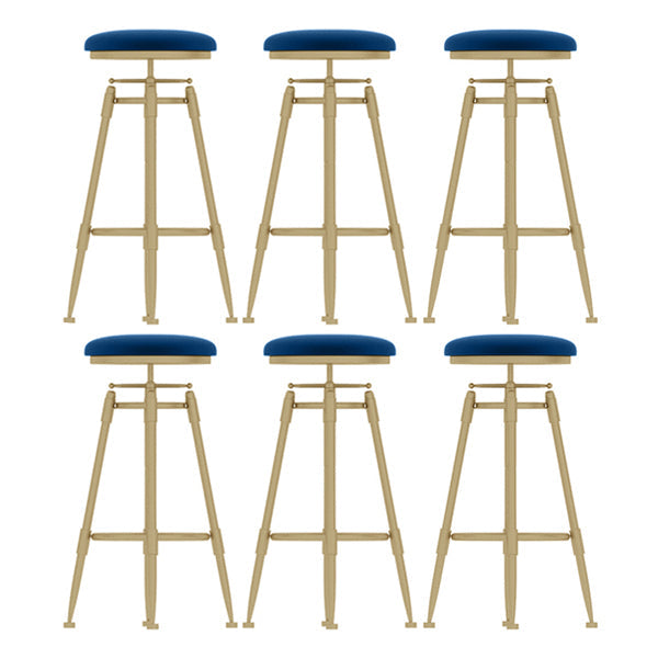 Eigentijdse verstelbare hoogte zwenk ronde barkruk met voetsteun