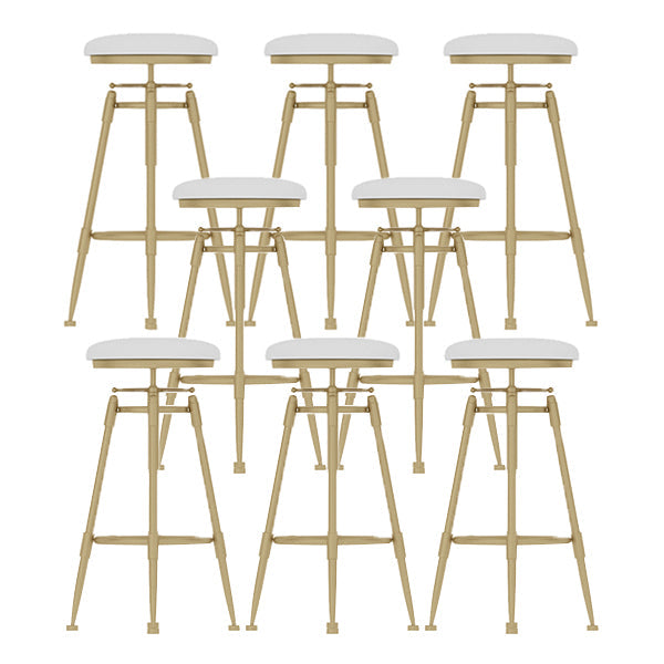 Eigentijdse verstelbare hoogte zwenk ronde barkruk met voetsteun