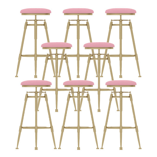 Eigentijdse verstelbare hoogte zwenk ronde barkruk met voetsteun