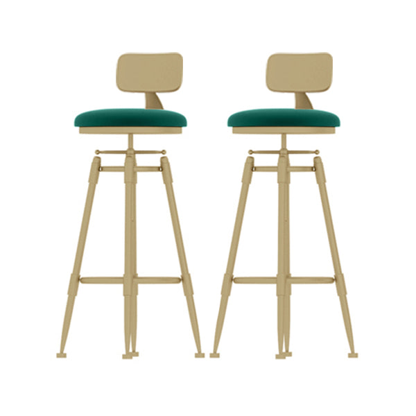 Eigentijdse verstelbare hoogte zwenk ronde barkruk met voetsteun