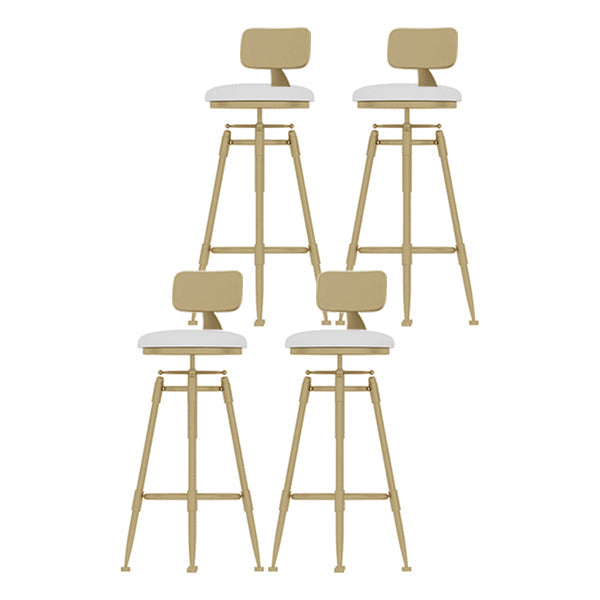 Eigentijdse verstelbare hoogte zwenk ronde barkruk met voetsteun