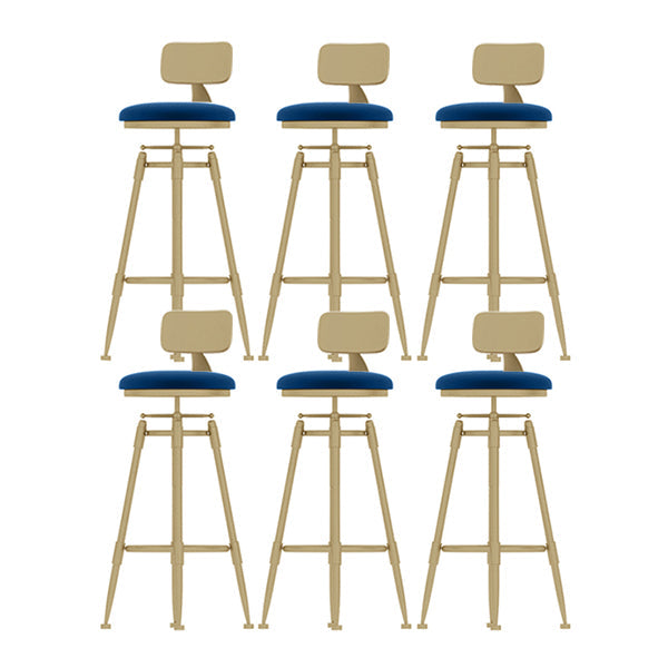 Eigentijdse verstelbare hoogte zwenk ronde barkruk met voetsteun