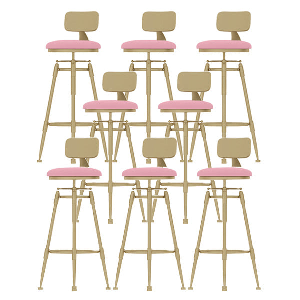 Eigentijdse verstelbare hoogte zwenk ronde barkruk met voetsteun