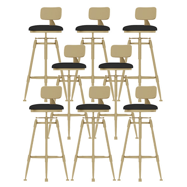 Eigentijdse verstelbare hoogte zwenk ronde barkruk met voetsteun