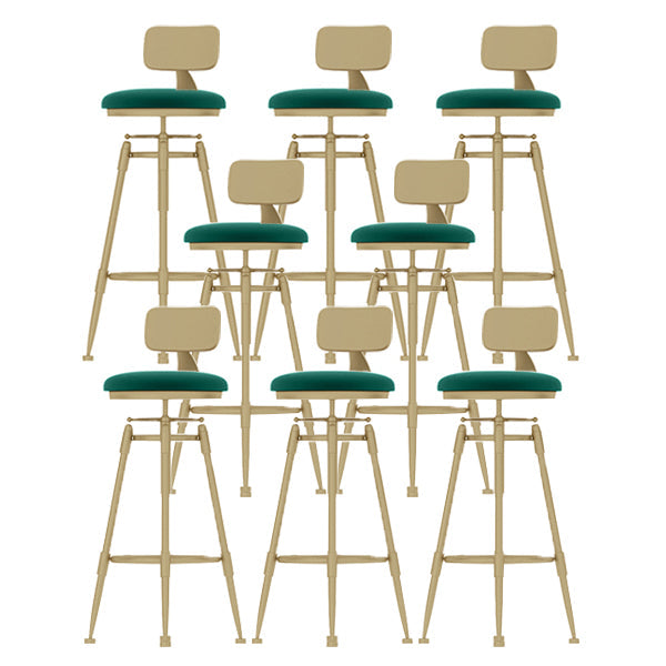 Eigentijdse verstelbare hoogte zwenk ronde barkruk met voetsteun