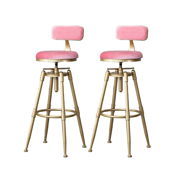 Eigentijdse verstelbare hoogte zwenk ronde barkruk met voetsteun