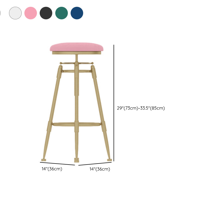 Eigentijdse verstelbare hoogte zwenk ronde barkruk met voetsteun