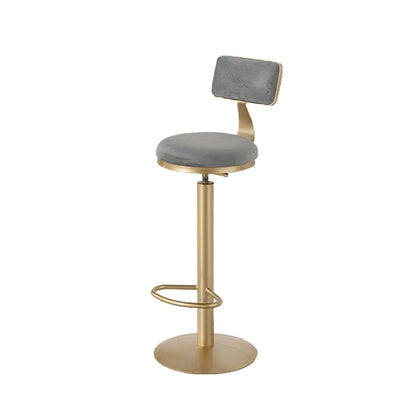 Glam Armless Counter Height Stools with Footrest for Restaurant