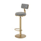 Glam Armless Counter Height Stools with Footrest for Restaurant