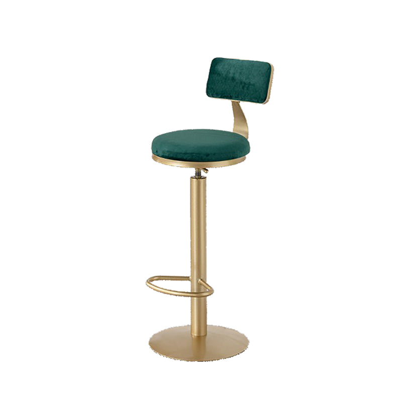 Glam Armless Counter Height Stools with Footrest for Restaurant