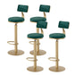 Glam Armless Counter Height Stools with Footrest for Restaurant