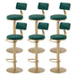 Glam Armless Counter Height Stools with Footrest for Restaurant
