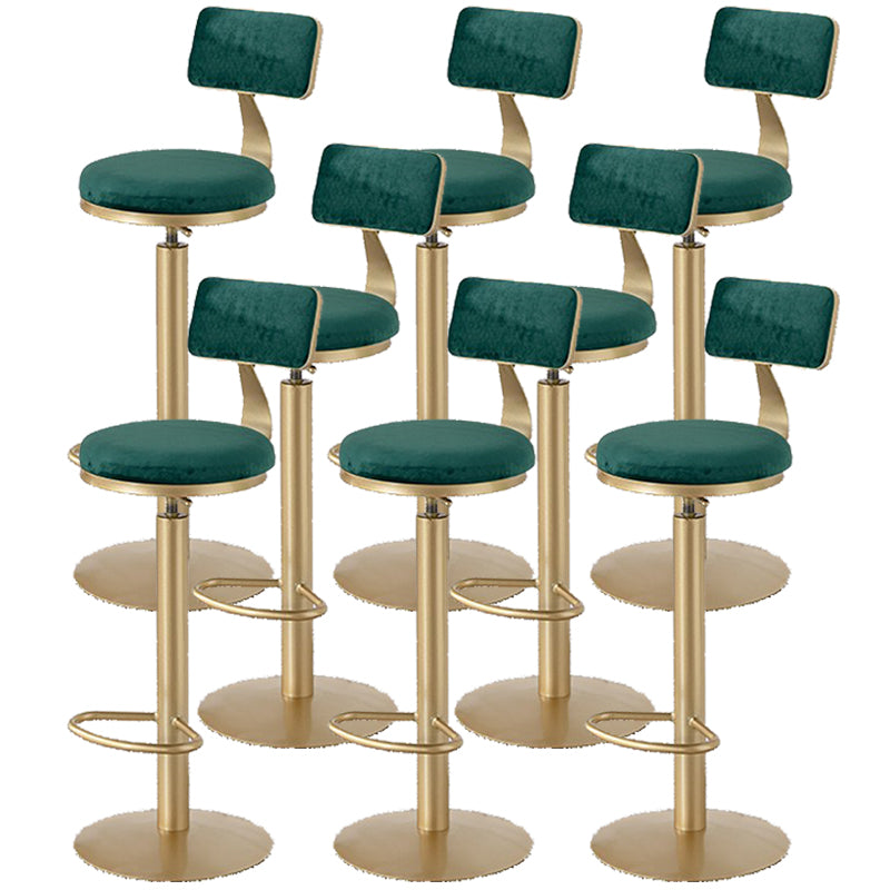 Glam Armless Counter Height Stools with Footrest for Restaurant