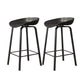 Indoor Contemporary Plastic Bucket Seat Bar Stool with Footrest Black 2 Piece Set Clearhalo 'Bar Furniture' 'Bar Stools' 'bar_stools' 'furn' 'furn_bar_stools' 'Furniture' 'Kitchen & Dining Furniture' 7883982