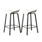 Indoor Contemporary Plastic Bucket Seat Bar Stool with Footrest White 2 Piece Set Clearhalo 'Bar Furniture' 'Bar Stools' 'bar_stools' 'furn' 'furn_bar_stools' 'Furniture' 'Kitchen & Dining Furniture' 7884001