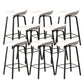 Indoor Contemporary Plastic Bucket Seat Bar Stool with Footrest White 8 Piece Set Clearhalo 'Bar Furniture' 'Bar Stools' 'bar_stools' 'furn' 'furn_bar_stools' 'Furniture' 'Kitchen & Dining Furniture' 7884004