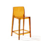 Contemporary Plastic Low Back Indoor Bar Stool with Footrest