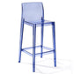 Contemporary Plastic Low Back Indoor Bar Stool with Footrest